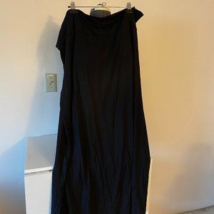 Eileen Fisher Long Black Stretch Skirt
